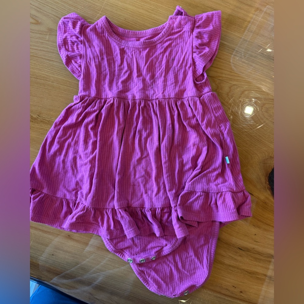 Posh Peanut Purple Baby Dress